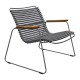 Houe CLICK Roomy Lounge Gartenstuhl mit Armlehne - Dark grey