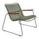 Houe CLICK Roomy Lounge Gartenstuhl mit Armlehne - Olive green