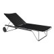 Houe CLICK Sunbed mit verstellbarer Lehne - Black