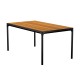 Houe FOUR Gartentisch aus Bambus Aluminium Black 90x160 cm