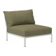 Houe LEVEL 2 Chair Kissen: Leaf. Gestell: Muted white