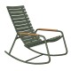 Houe ReCLIPS Rocking chair – Schaukelstuhl mit Armlehne aus Bambus  - Olive green
