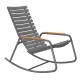 Houe ReCLIPS Rocking chair – Schaukelstuhl mit Armlehne aus Bambus  - Dark grey