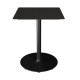 Houe PICO Bistrotisch mit rundem Fuß 600x600mm Black
