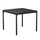 Houe FOUR Aluminum Tisch, 90x90 cm Tischplatte: Black. Gestell: Black