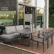 Stern Gartenmöbel-Set NEW HOLLY DINING mit Kufentisch 200x100 cm Dekor Slate und 3x Stapelsessel SKELBY