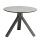 Stern Beistelltisch Freddie Ø 65 cm Aluminium graphit  mit Tischplatte Silverstar 2.0  Dekor Zement hell