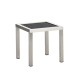 Diamond Garden Madeira Beistelltisch Edelstahl/Textilene-Schwarz