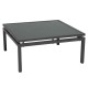 Stern SKELBY Beistelltisch anthrazit mit Glassplatte dunkelgrau