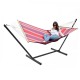 Einzel-Hängematte Belize cayenne mit Metall Hängemattengestell Fortaleza