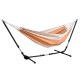 Familien-Hängematte California orange mit Metall Hängemattengestell Universal Grande