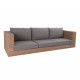 Stern Fontana Korpus 3-Sitzer Sofa Geflecht zimt inkl. Sitz- und Rückenkissen rehbraun, 100% Polyacryl mit Reißverschluss