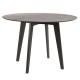 Stern Tisch Ø 110 cm Aluminium anthrazit mit Tischplatte Silverstar 2.0 Smoky
