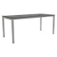Stern Ausziehtisch 130/180x80 cm Edelstahl mit Tischplatte Silverstar Zement
