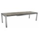 Stern Ausziehtisch 214/294x100 cm Edelstahl Tischplatte Silverstar Slate stone