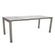 Stern Ausziehtisch 160/210x90 cm Aluminium graphitmit Tischplatte Silverstar Zement hell