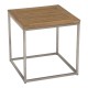 Stern Beistelltisch 45x45 cm Edelstahl mit Teakplatte FSC®-zertifiziert