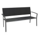 Stern Bank Allround 2,5-Sitzer Aluminium graphit Textilen silbergrau
