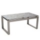Stern Beistelltisch Allround Aluminium graphit mit Tischplatte Silverstar 2.0 Dekor Metallic grau