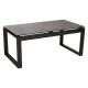 Stern Beistelltisch Allround Aluminium schwarz matt mit mit Tischplatte Silverstar 2.0 Smoky