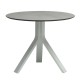 Stern FREDDIE Beistelltisch rund Ø 65x53 cm Aluminium weiß mit Tischplatte Silverstar 2.0 Zement hell