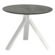 Stern Beistelltisch Freddie Ø 55 cm Aluminium weiß Tischplatte Silverstar 2.0 Zement