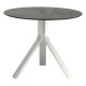 Stern Beistelltisch Freddie Ø 65 cm Aluminium weiß Tischplatte Silverstar 2.0 Zement