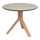 Stern Beistelltisch Freddie Ø 65 cm Teak mit Tischplatte Silverstar 2.0 Zement hell