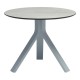 Stern Beistelltisch Freddie Ø 60 cm Aluminium graphit  mit Tischplatte Silverstar 2.0  Dekor Zement hell