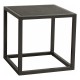 Stern Beistelltisch John 45x45x45 cm Alum. schwarz matt Tischplatte Dekton Lava anthrazit