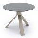 Stern Beistelltisch Freddie Ø 55 cm Aluminium greige Tischplatte Silverstar 2.0 Zement