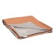 Stern Decke ca. 156x200 cm 100% Polyacryl  orange/Rückseite 100% Polyester hellgrau