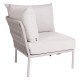 Stern Eckelement Romy Lounge Aluminium greige Kissen 100% Polyacryl Vanilla