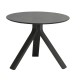 Stern FREDDIE Beistelltisch rund Ø 55x43 cm Aluminium anthrazit mit Tischplatte Silverstar 2.0 Smoky