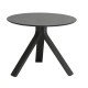 Stern Beistelltisch Freddie Ø 60 cm Aluminium anthrazit  mit Tischplatte Silverstar 2.0  Dekor Smoky