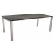 Stern Ausziehtisch 160/210x90 cm Edelstahlmit Tischplatte Silverstar Zement