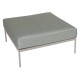 Stern Hocker Coco Lounge Aluminium greige Kissen 100% Polyacryl Salbei