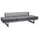 Stern NEW HOLLY LOUNGE Bank/Liege Aluminium graphit mit Auflage schiefergrau aus 100 % Polyacryl 