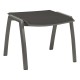 Stern Hocker Kari Aluminium graphit mit Bezug Textilen silbergrau