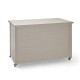 Stern Kissenbox Gilbert 140x76x91 cm Aluminium greige mit Schloss