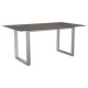 Stern Kufentisch 160x90 cm Edelstahl mit Tischplatte Silverstar 2.0 Dekor Stone