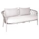 Stern Sofa Klea Lounge Aluminium greige Kordel greige Kissenset 100% Polyacryl Vanilla