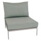 Stern Mittelelement Coco Lounge Aluminium greige Kissen 100% Polyacryl Salbei