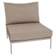 Stern Mittelelement Coco Lounge Aluminium greige Kissen 100% Polyacryl Muskat