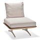Stern Mittelelement Enya Lounge Aluminium greige Teakrahmen FSC®-zertifiziert Rückenteile Vanilla Kissen 100% Polyacryl Vanilla