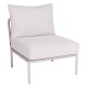 Stern Mittelelement Romy Lounge Aluminium greige Kissen 100% Polyacryl Vanilla