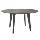 Stern Tisch Ø 134 cm Aluminium anthrazit mit Tischplatte Silverstar 2.0 Smoky