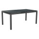 Stern Tisch 160x90 cm Aluminium graphit Tischplatte Silverstar 2.0 Metallic grau