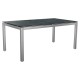 Stern Tisch 160x90 cm Edelstahl Tischplatte Silverstar 2.0 Metallic grau