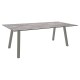 Stern Tisch INTERNO Vierkantrohr 220x100x75 cm Alu graphit mit Tischplatte Silverstar 2.0 Metallic grau